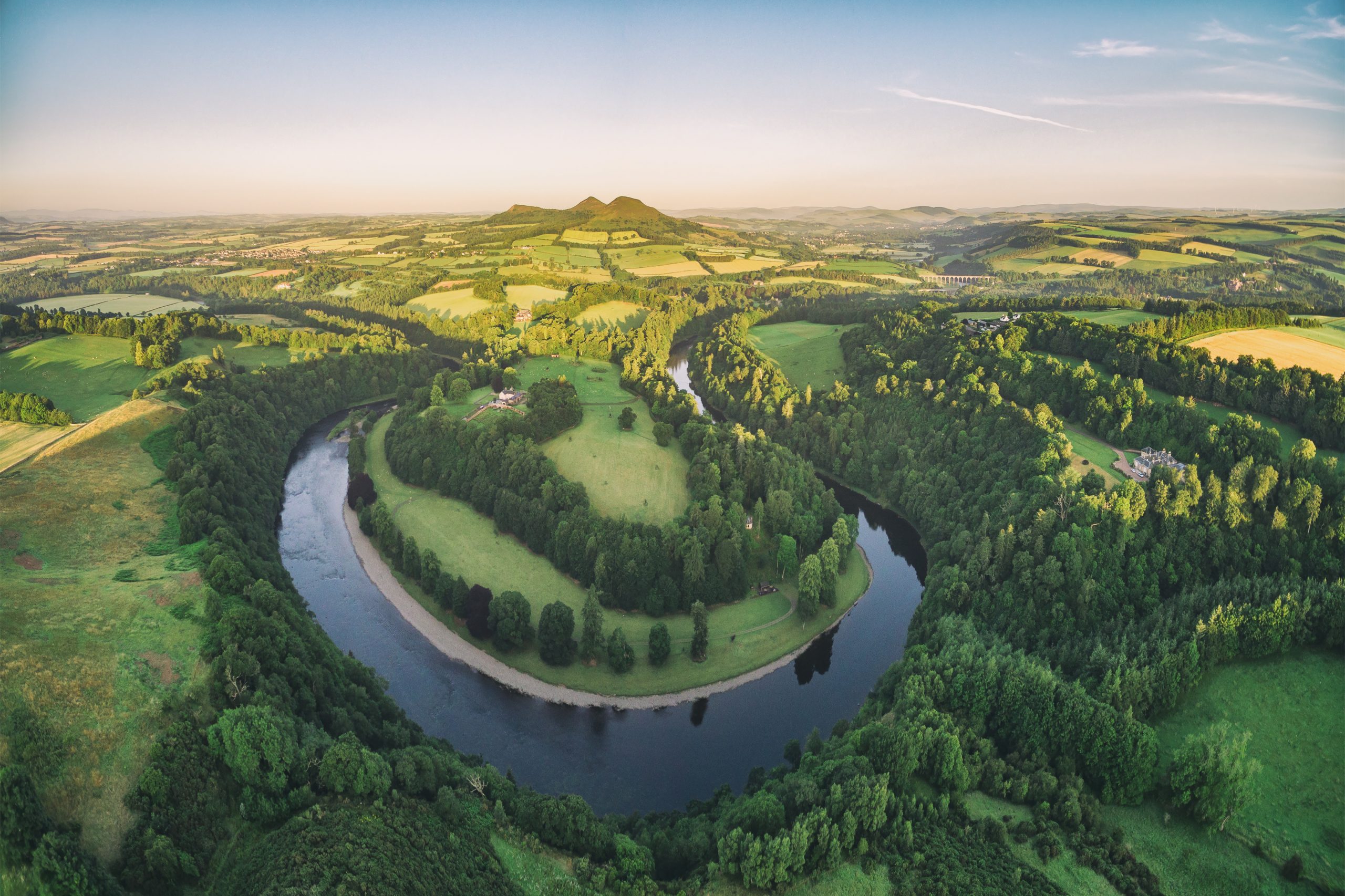 River Tweed - UK river flowing through Scotland